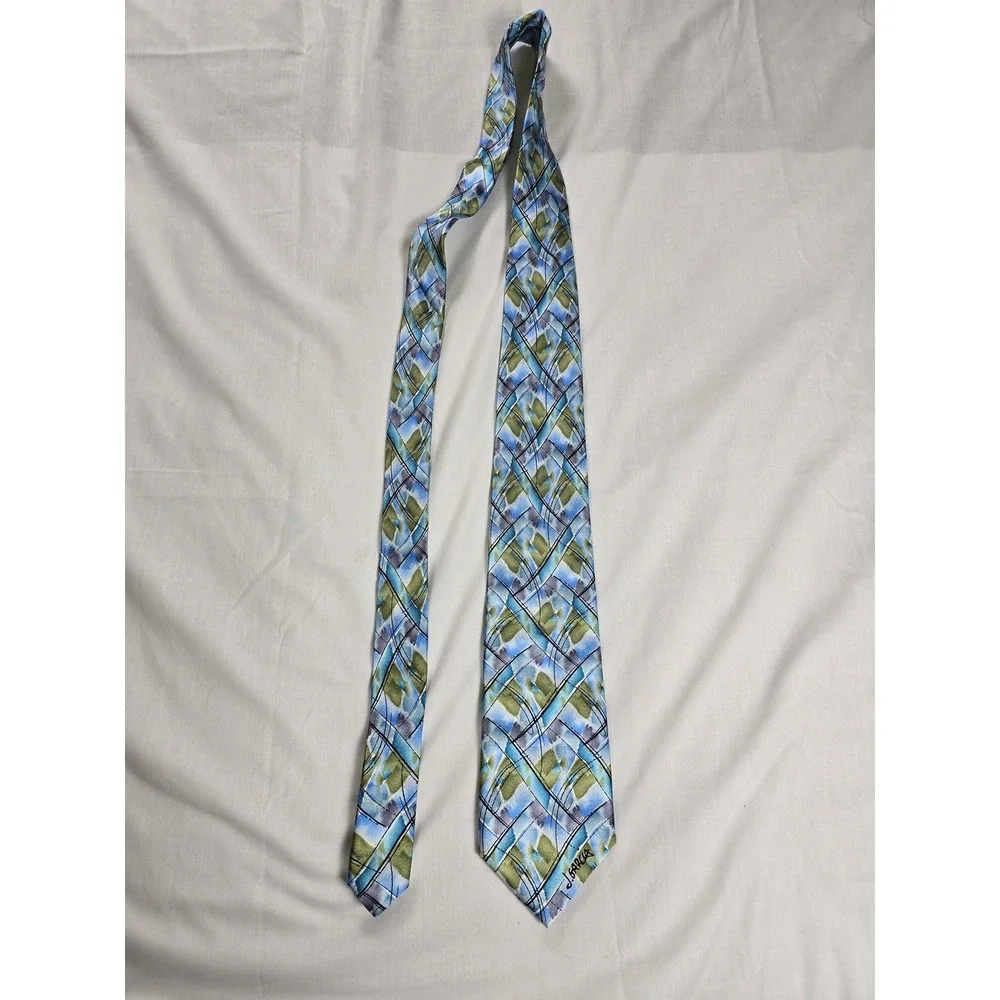 J Garcia Silk Tie Mens Blue Northern Lights Collectors Edition‎ Artist Proof